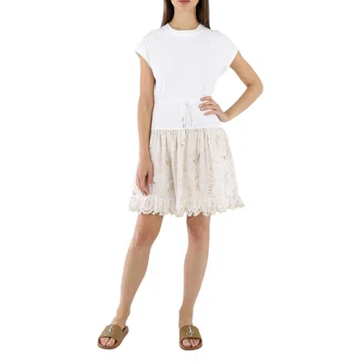 See By Chloé See By Chloe Ladies White Cotton Powder Dress