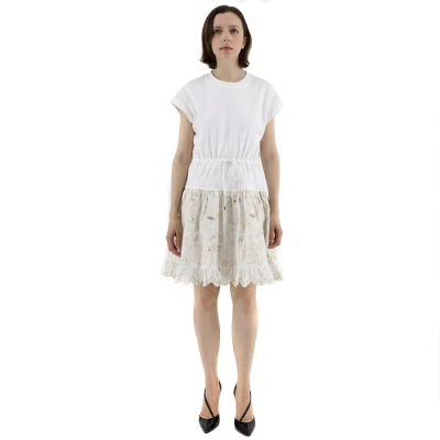 See By Chloé See By Chloe Ladies White Cotton Powder Dress