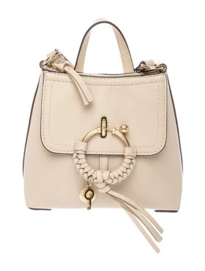 Pre-owned See By Chloé Leather Backpack In Neutral