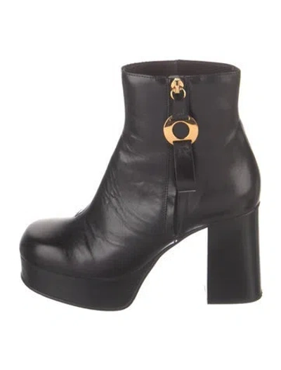 Pre-owned See By Chloé Leather Boots In Black