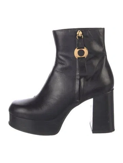Pre-owned See By Chloé Leather Boots In Black