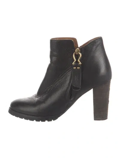 Pre-owned See By Chloé Leather Boots In Black
