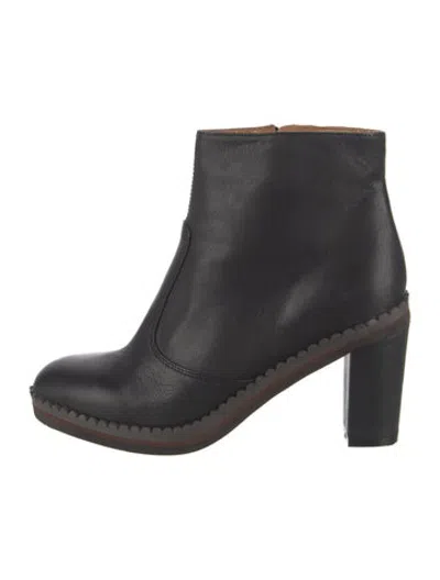 Pre-owned See By Chloé Leather Boots In Black