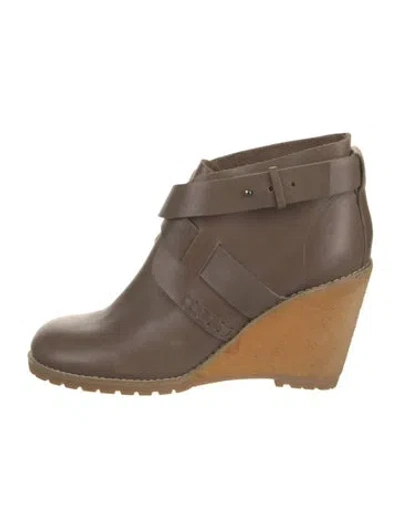 Pre-owned See By Chloé Leather Boots In Brown