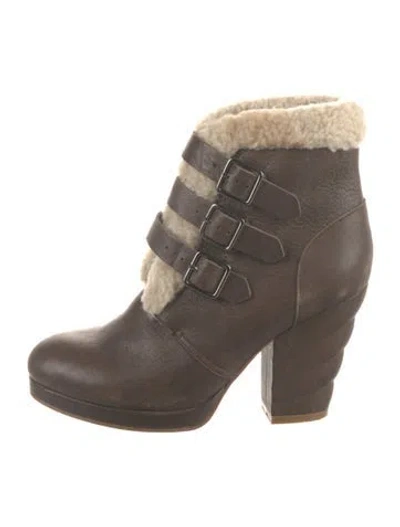 Pre-owned See By Chloé Leather Boots In Brown