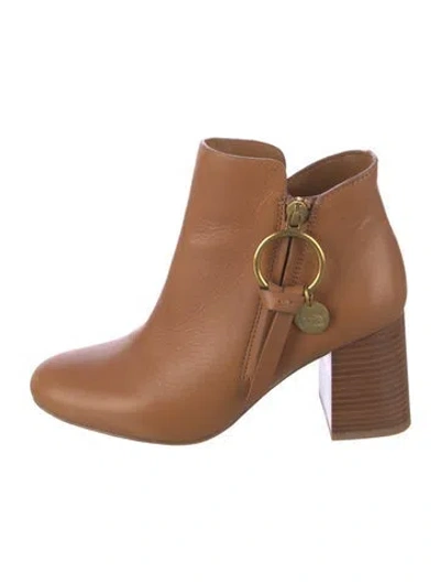 Pre-owned See By Chloé Leather Boots In Brown