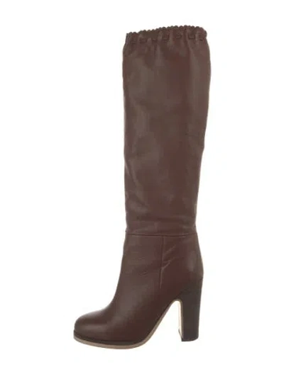 Pre-owned See By Chloé Leather Boots In Brown