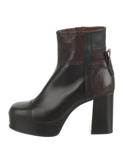 Pre-owned See By Chloé Leather Boots In Brown