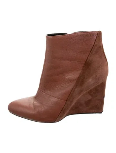 Pre-owned See By Chloé Leather Boots In Brown