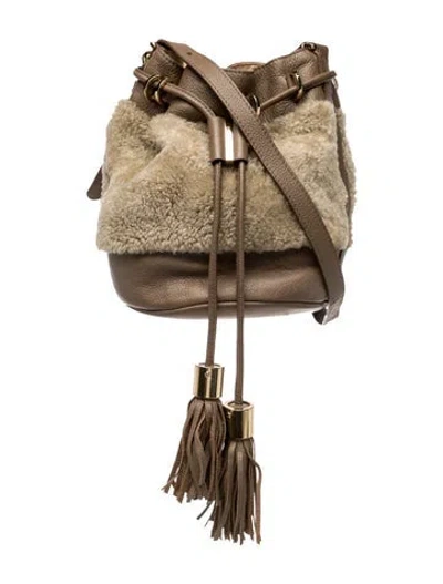 Pre-owned See By Chloé Leather Bucket Bag In Neutral