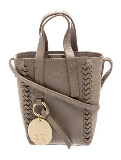 Pre-owned See By Chloé Leather Bucket Bag In Neutral