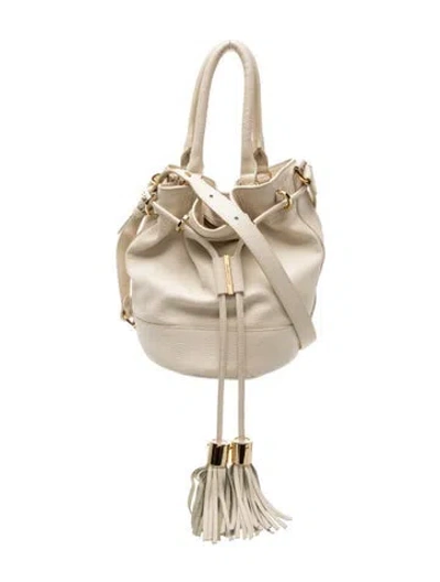 Pre-owned See By Chloé Leather Bucket Bag In Neutral
