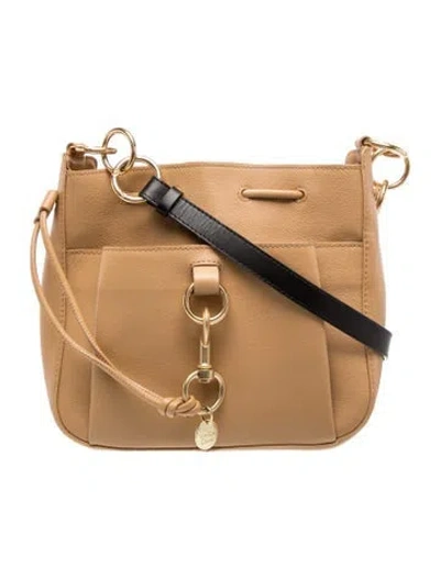Pre-owned See By Chloé Leather Bucket Bag In Neutrals