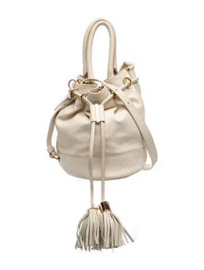 Pre-owned See By Chloé Leather Bucket Bag In Neutrals