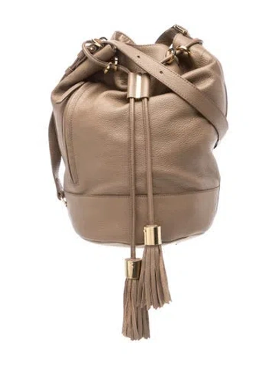 Pre-owned See By Chloé Leather Bucket Bag In Neutrals