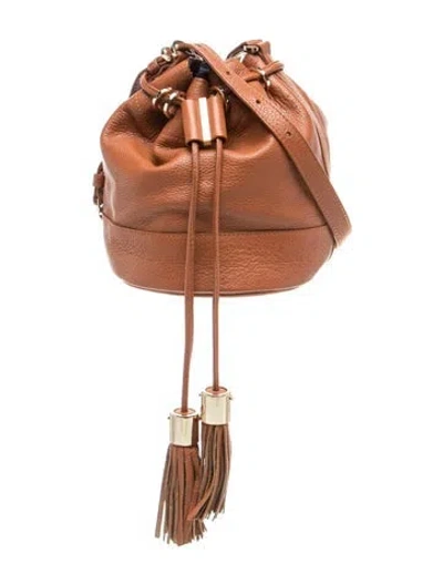 Pre-owned See By Chloé Leather Bucket Bag In Pink