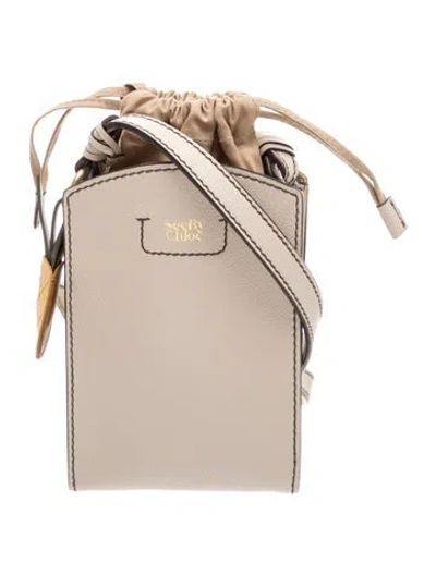 Pre-owned See By Chloé Leather Cecilya In Neutrals