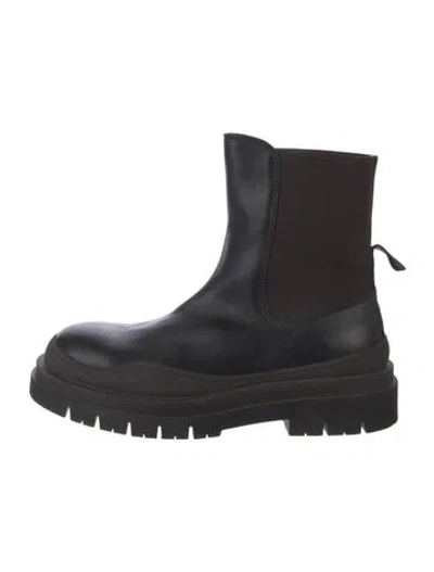 Pre-owned See By Chloé Leather Chelsea Boots In Black