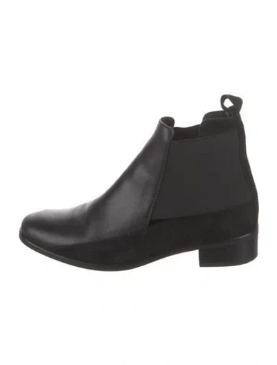 Pre-owned See By Chloé Leather Chelsea Boots In Black