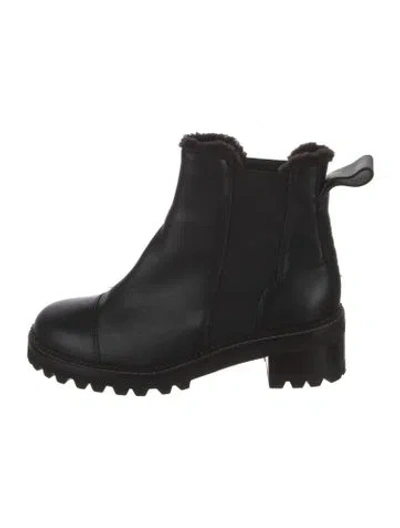 Pre-owned See By Chloé Leather Chelsea Boots In Black