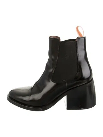 Pre-owned See By Chloé Leather Chelsea Boots In Black