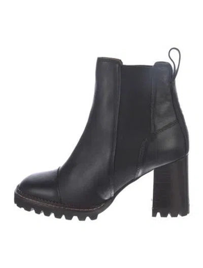 Pre-owned See By Chloé Leather Chelsea Boots In Multi