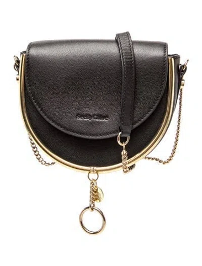 Pre-owned See By Chloé Leather Clutch In Black