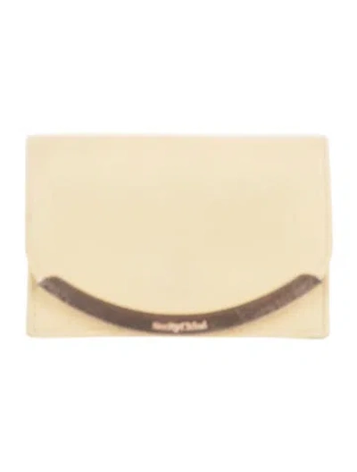 Pre-owned See By Chloé Leather Coin Pouch In Yellow