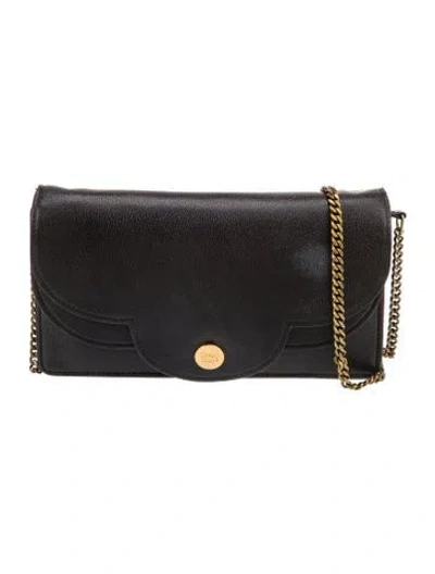 Pre-owned See By Chloé Leather Crossbody Bag In Black