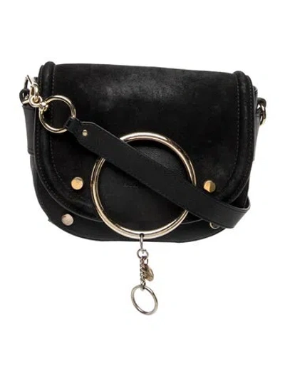 Pre-owned See By Chloé Leather Crossbody Bag In Black