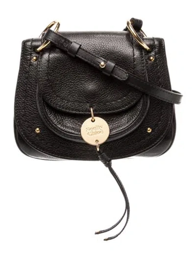 Pre-owned See By Chloé Leather Crossbody Bag In Black