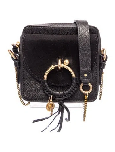 Pre-owned See By Chloé Leather Crossbody Bag In Black