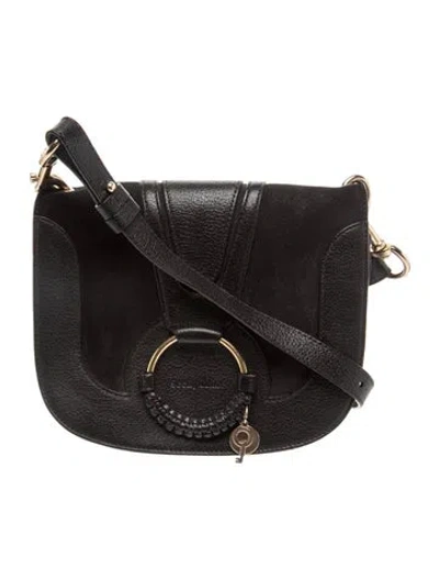 Pre-owned See By Chloé Leather Crossbody Bag In Black