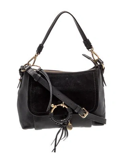 Pre-owned See By Chloé Leather Crossbody Bag In Black