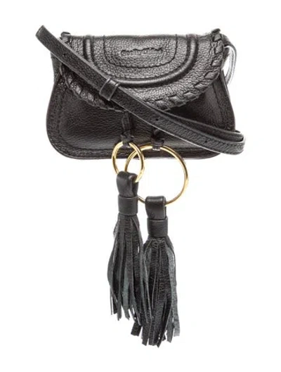 Pre-owned See By Chloé Leather Crossbody Bag In Black