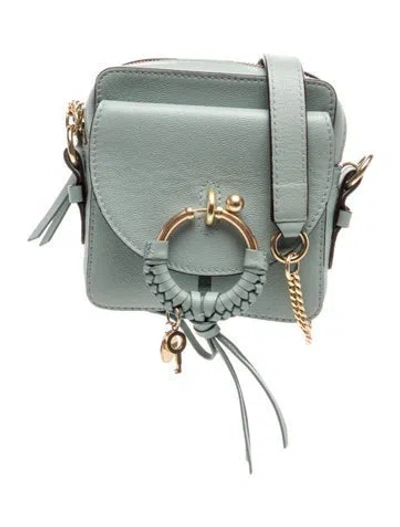 Pre-owned See By Chloé Leather Crossbody Bag In Blue