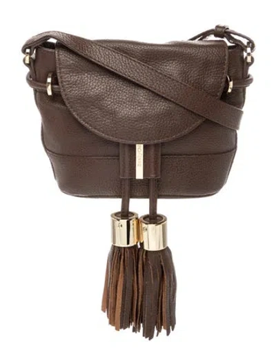 Pre-owned See By Chloé Leather Crossbody Bag In Brown