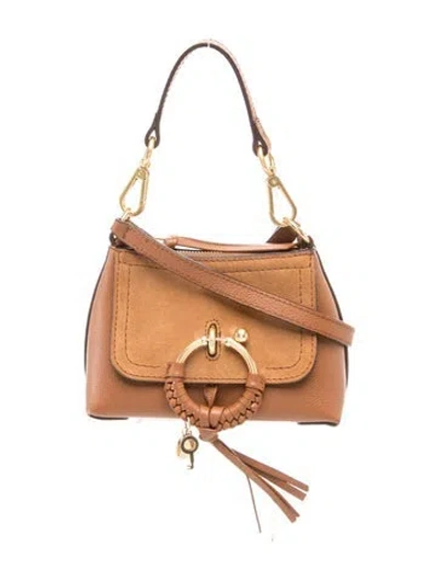 Pre-owned See By Chloé Leather Crossbody Bag In Brown