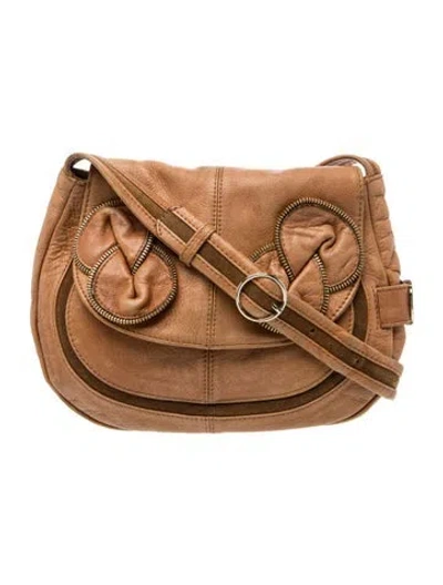 Pre-owned See By Chloé Leather Crossbody Bag In Brown