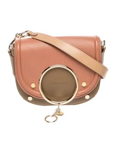 Pre-owned See By Chloé Leather Crossbody Bag In Brown