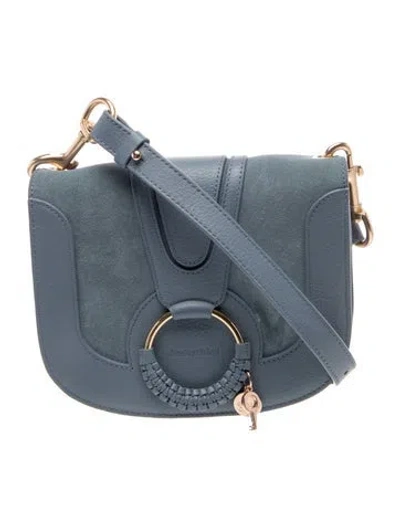 Pre-owned See By Chloé Leather Crossbody Bag In Gray