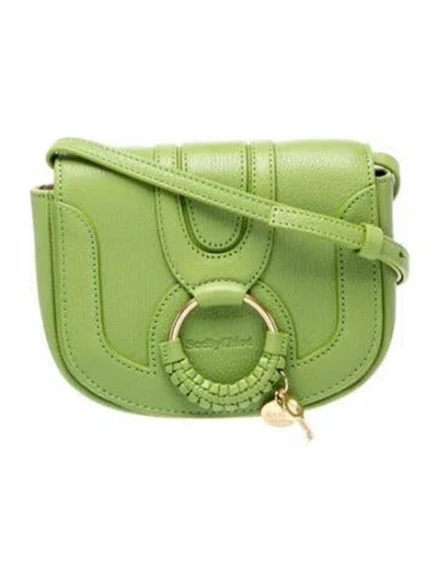 Pre-owned See By Chloé Leather Crossbody Bag In Green