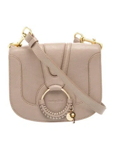 Pre-owned See By Chloé Leather Crossbody Bag In Grey