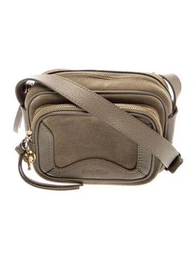 Pre-owned See By Chloé Leather Crossbody Bag In Neutral