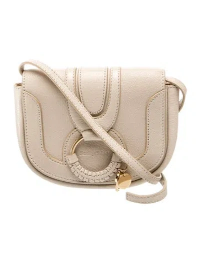 Pre-owned See By Chloé Leather Crossbody Bag In Neutral