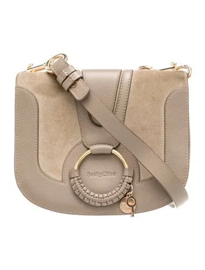 Pre-owned See By Chloé Leather Crossbody Bag In Neutral