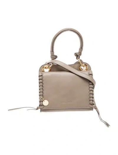 Pre-owned See By Chloé Leather Crossbody Bag In Neutral