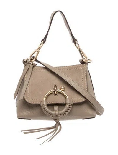 Pre-owned See By Chloé Leather Crossbody Bag In Neutrals