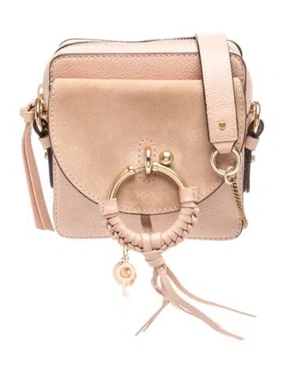 Pre-owned See By Chloé Leather Crossbody Bag In Neutrals