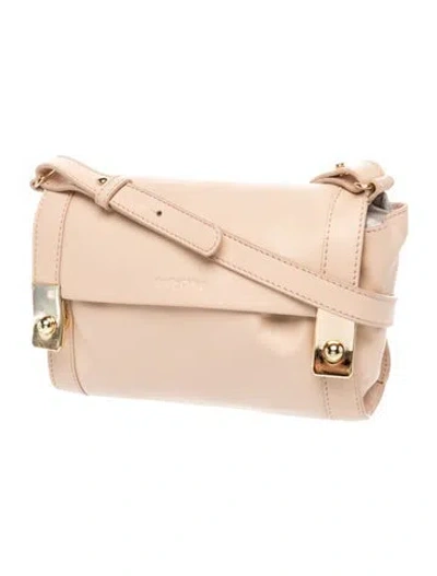 Pre-owned See By Chloé Leather Crossbody Bag In Neutrals